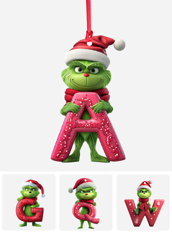 Merry Grinchmas - Personalized Stole Christmas Ornament