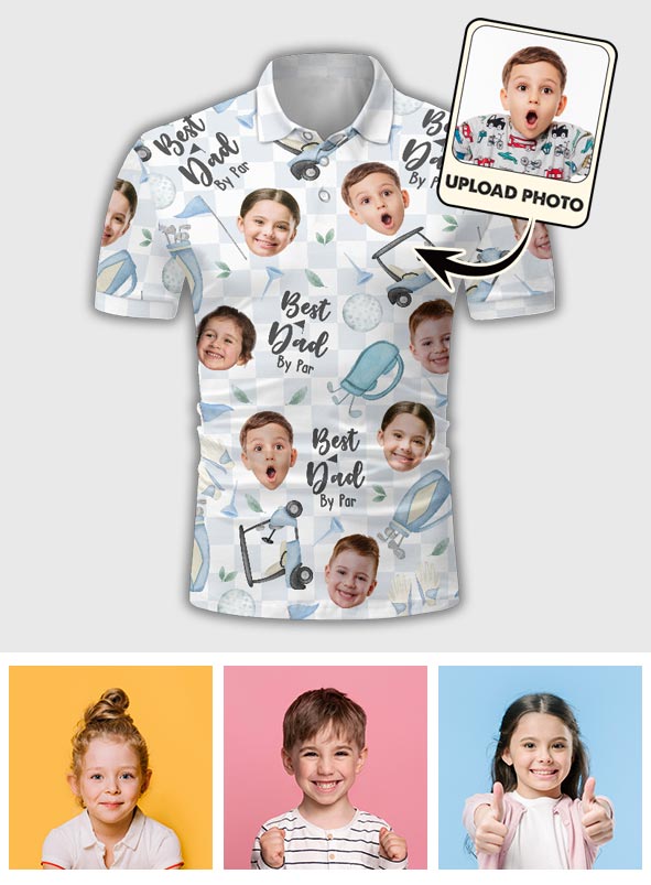 Best Dad By Far - Personalized Golf Polo Shirt