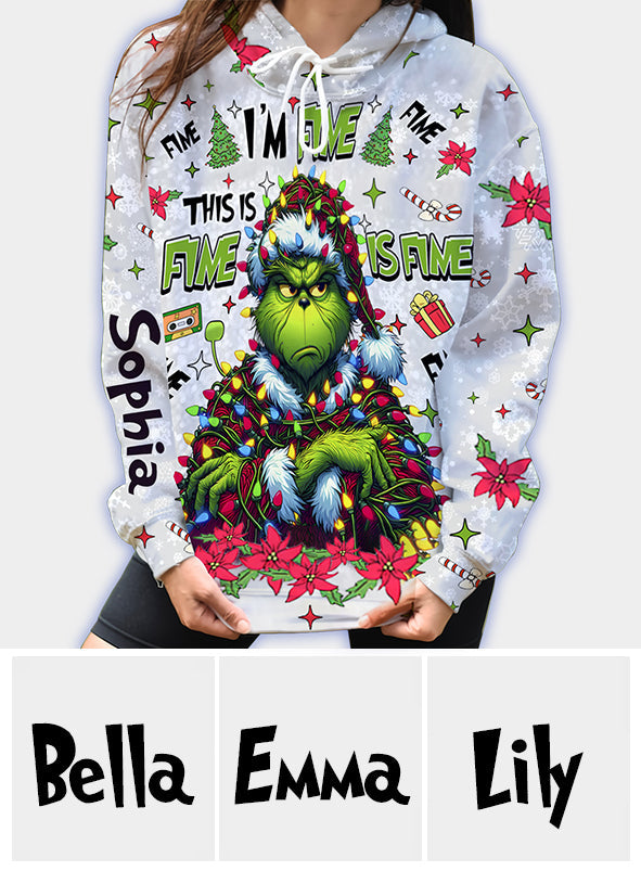 Alles gut, mir geht's gut – personalisiertes Stola-Weihnachts-T-Shirt