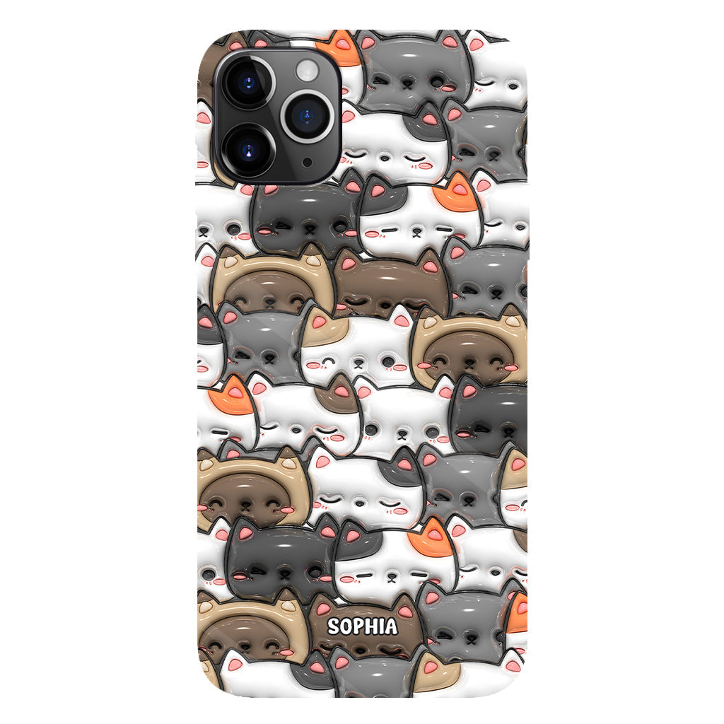 Oui, j'ai besoin de tous ces chats ! - Coque de téléphone personnalisée avec imprimé chat intégral