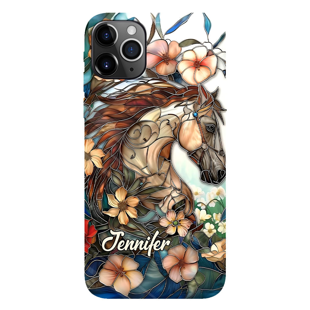 Love Horses - Personalized Horse Full Print Phone Case