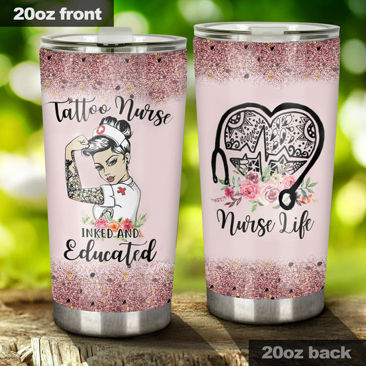 Tattoo-Krankenschwester - Krankenschwester Tumbler 0921