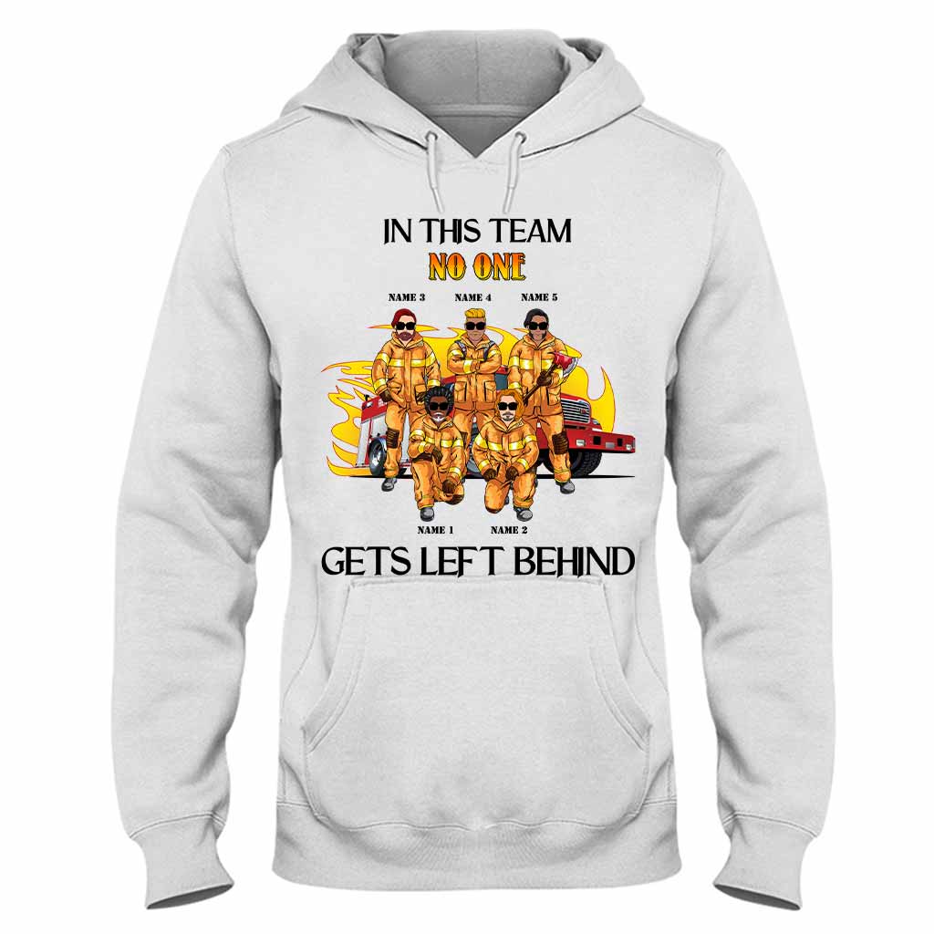 Niemand wird zurückgelassen – Personalisiertes T-Shirt und Hoodie für Feuerwehrleute