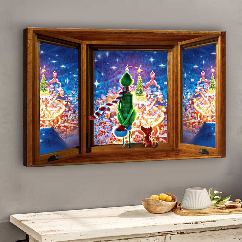 Fröhliche Weihnachten! – Weihnachtsmann stahl Weihnachten (Leinwand und Poster)