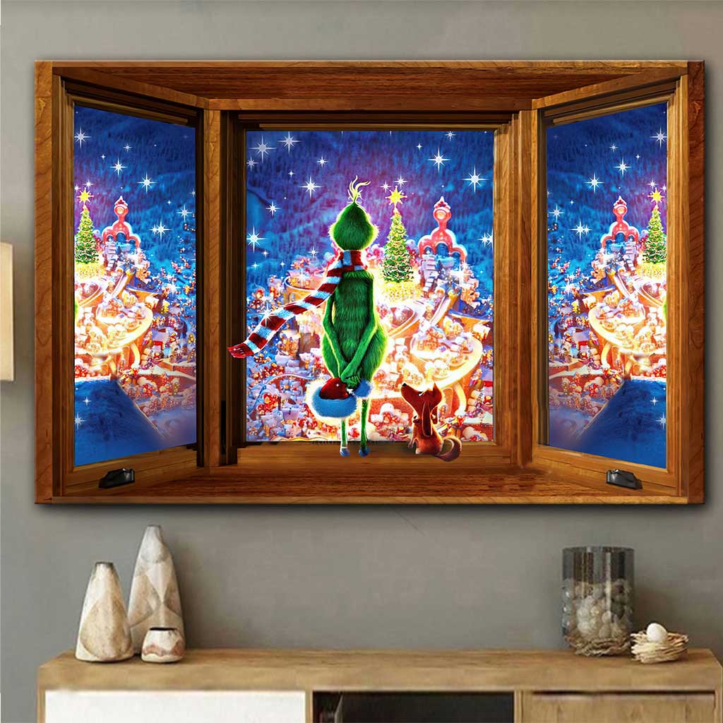 Fröhliche Weihnachten! – Weihnachtsmann stahl Weihnachten (Leinwand und Poster)