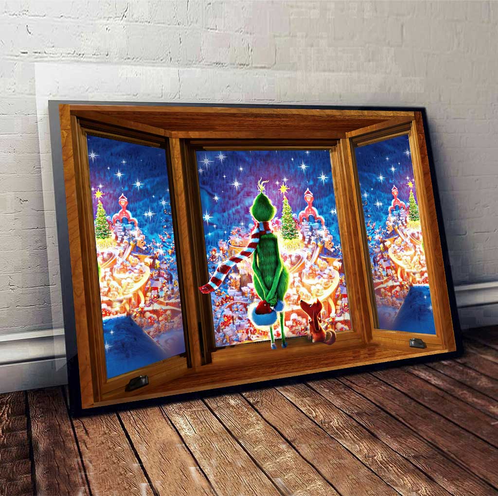 Fröhliche Weihnachten! – Weihnachtsmann stahl Weihnachten (Leinwand und Poster)