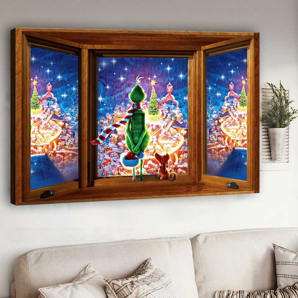 Fröhliche Weihnachten! – Weihnachtsmann stahl Weihnachten (Leinwand und Poster)