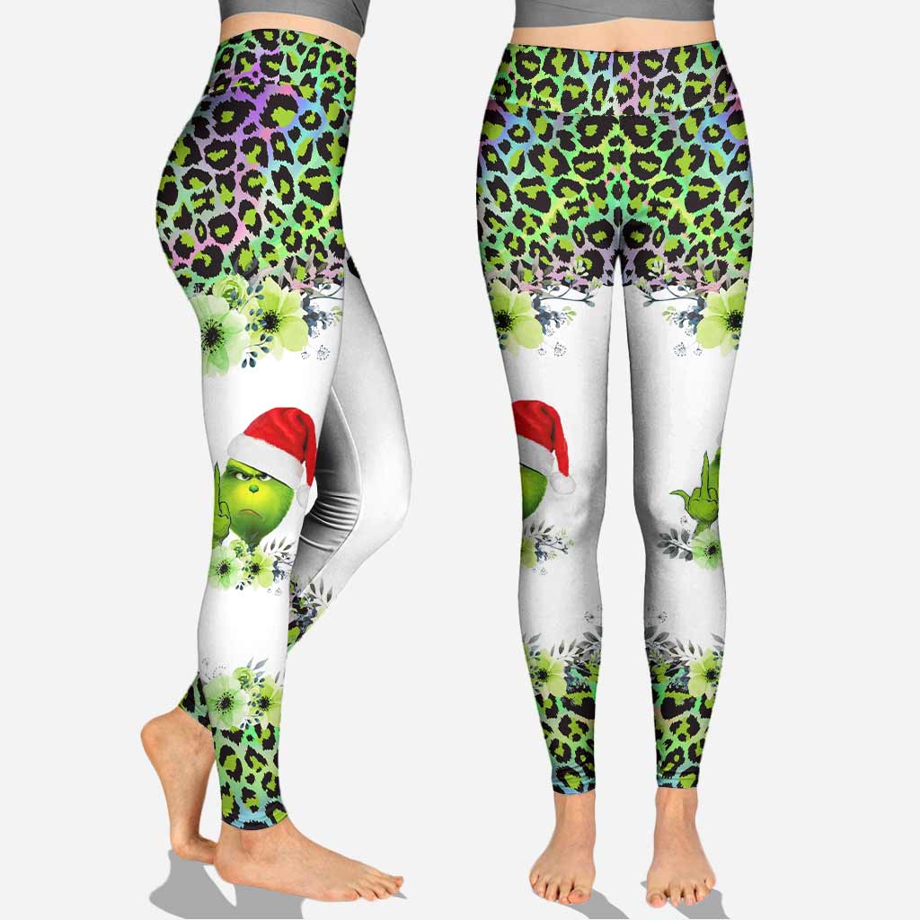 Fröhliche Weihnachten Hologramm – Personalisierte Stola, Weihnachtshoodie und Leggings