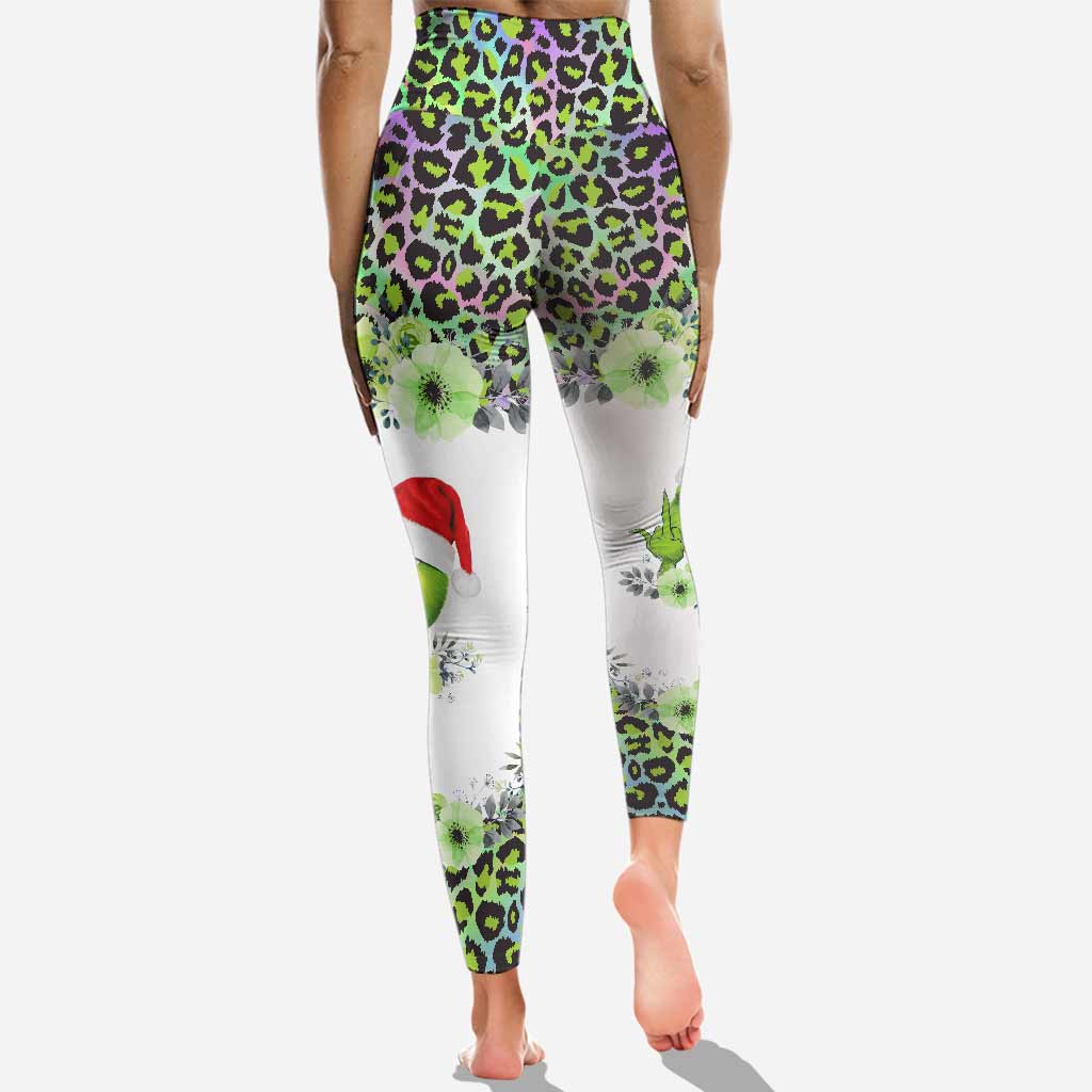 Fröhliche Weihnachten Hologramm – Personalisierte Stola, Weihnachtshoodie und Leggings