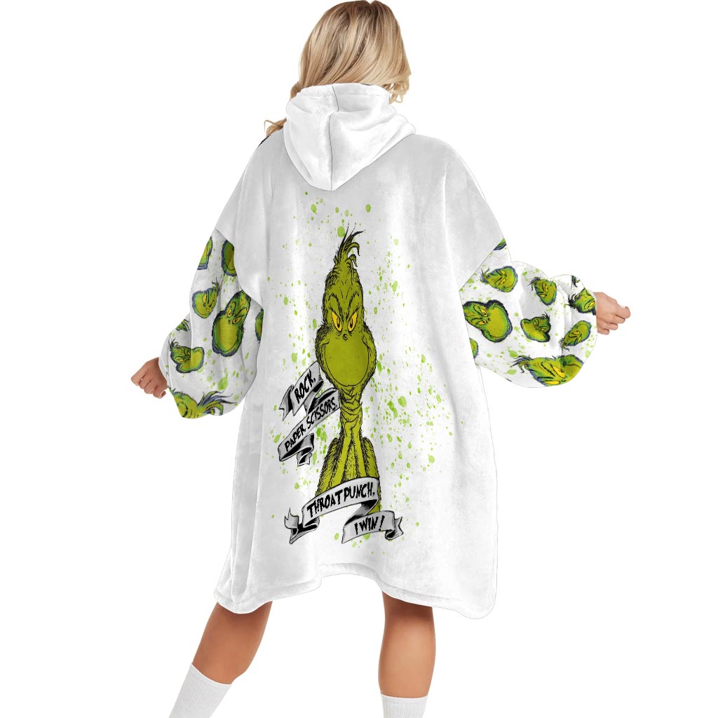 Pierre Feuille Ciseaux - Couverture de Noël personnalisée à capuche