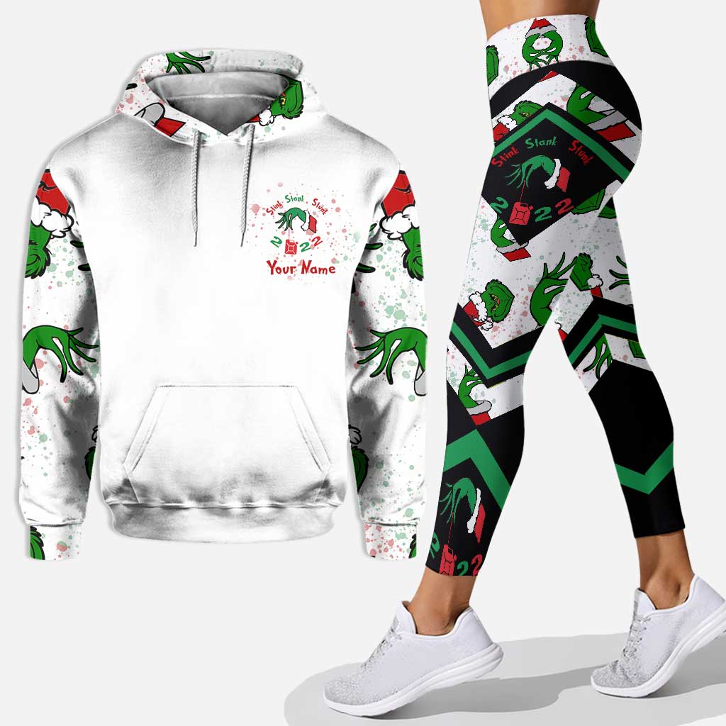 Stink Stank Stunk 2022 – Personalisierte Weihnachtsstola, Weihnachtshoodie und Leggings
