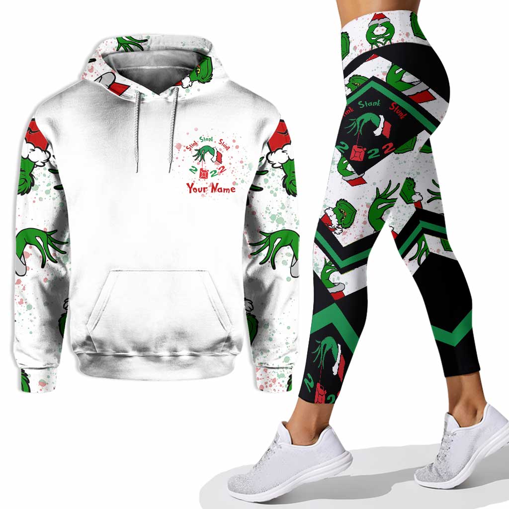 Stink Stank Stunk 2022 – Personalisierte Weihnachtsstola, Weihnachtshoodie und Leggings