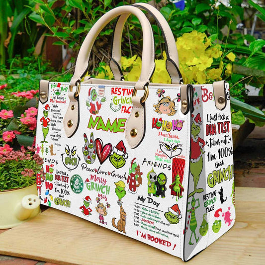 Joyeux Noël - Étole de Noël personnalisée - Sac à main en cuir