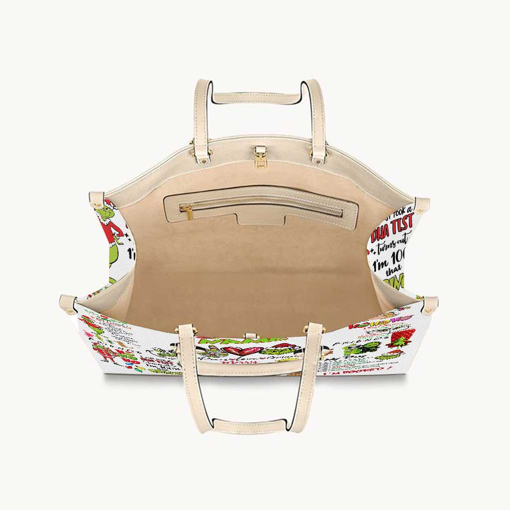 Joyeux Noël - Étole de Noël personnalisée - Sac à main en cuir