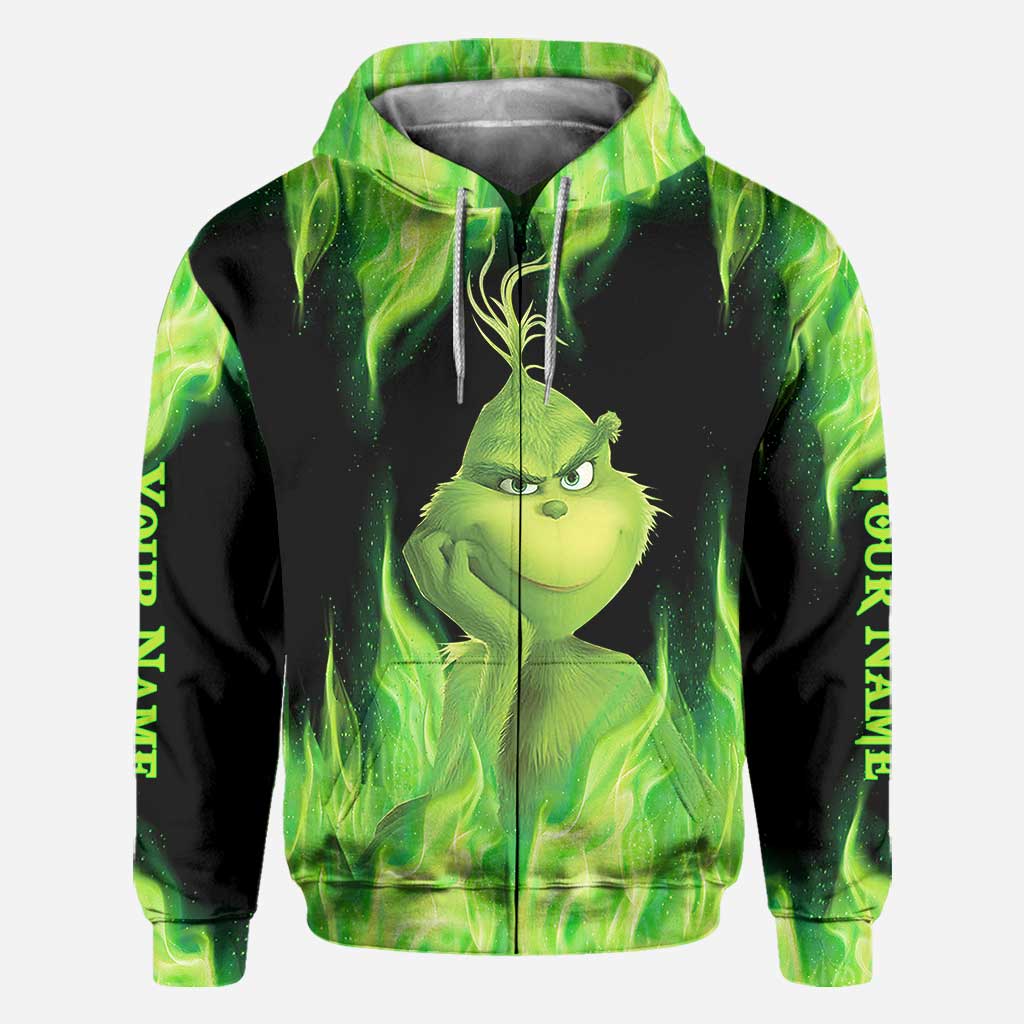 Wenn du mich trittst – personalisiertes T-Shirt und Hoodie mit dem Aufdruck „Stole Christmas All Over“