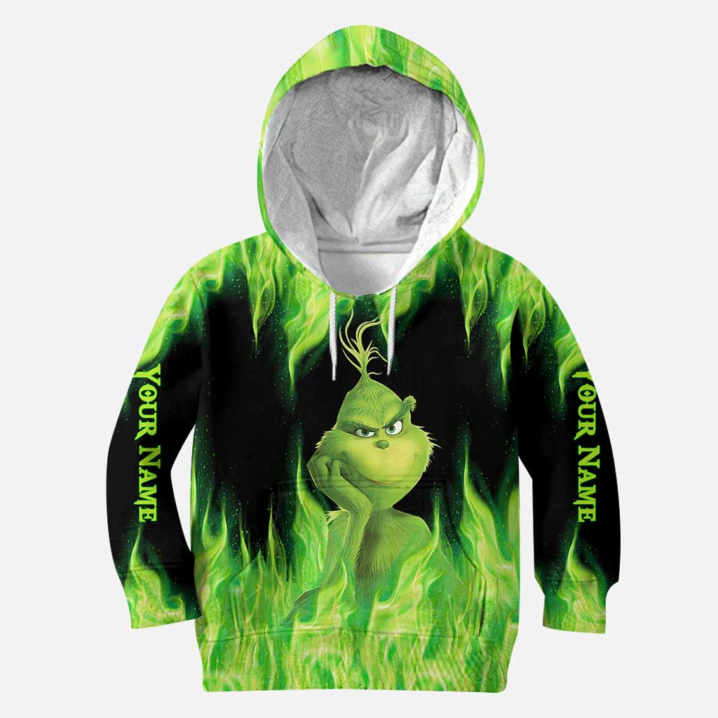 Wenn du mich trittst – personalisiertes T-Shirt und Hoodie mit dem Aufdruck „Stole Christmas All Over“