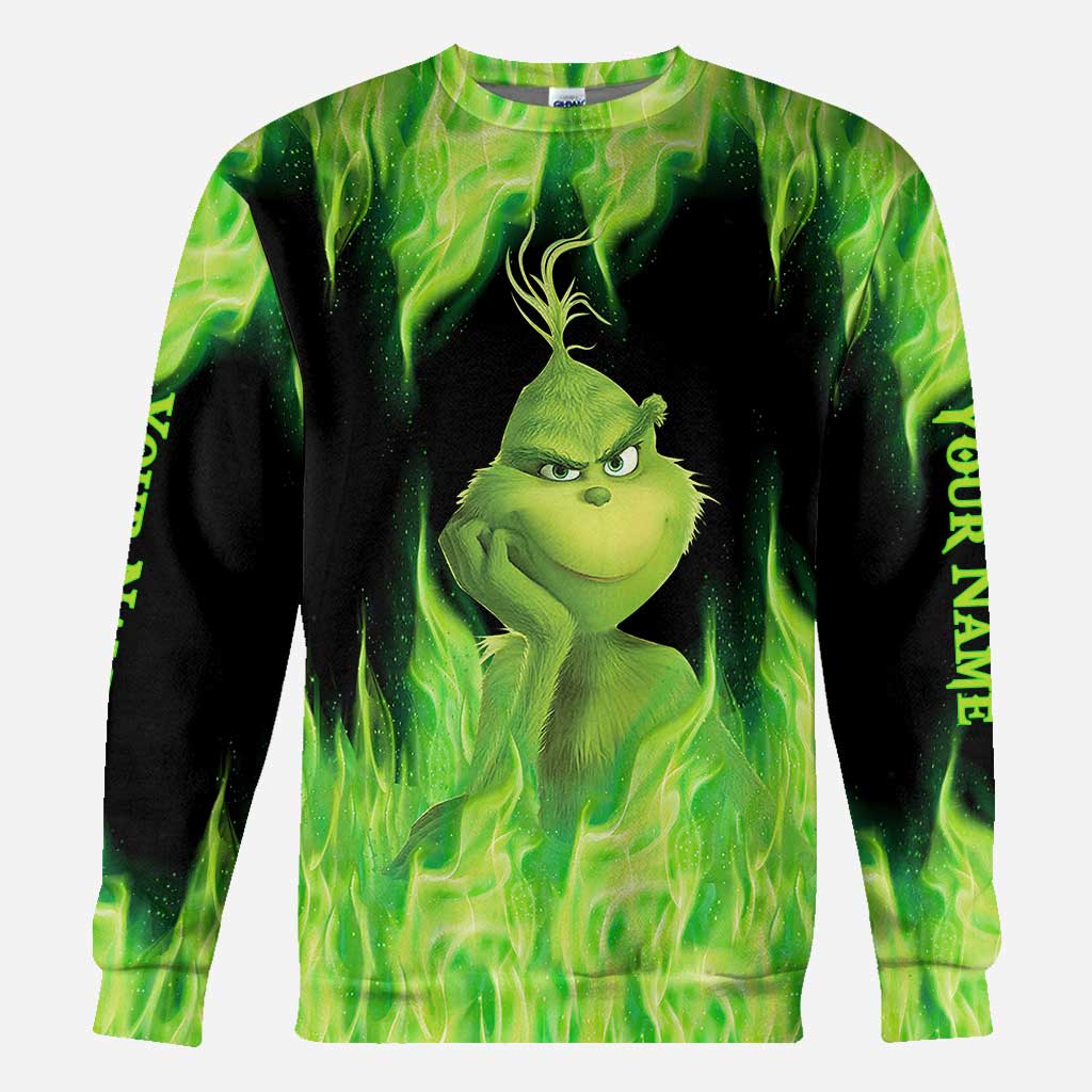 Wenn du mich trittst – personalisiertes T-Shirt und Hoodie mit dem Aufdruck „Stole Christmas All Over“