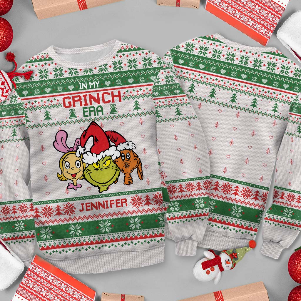 À mon époque - Pull de Noël moche avec étole personnalisée