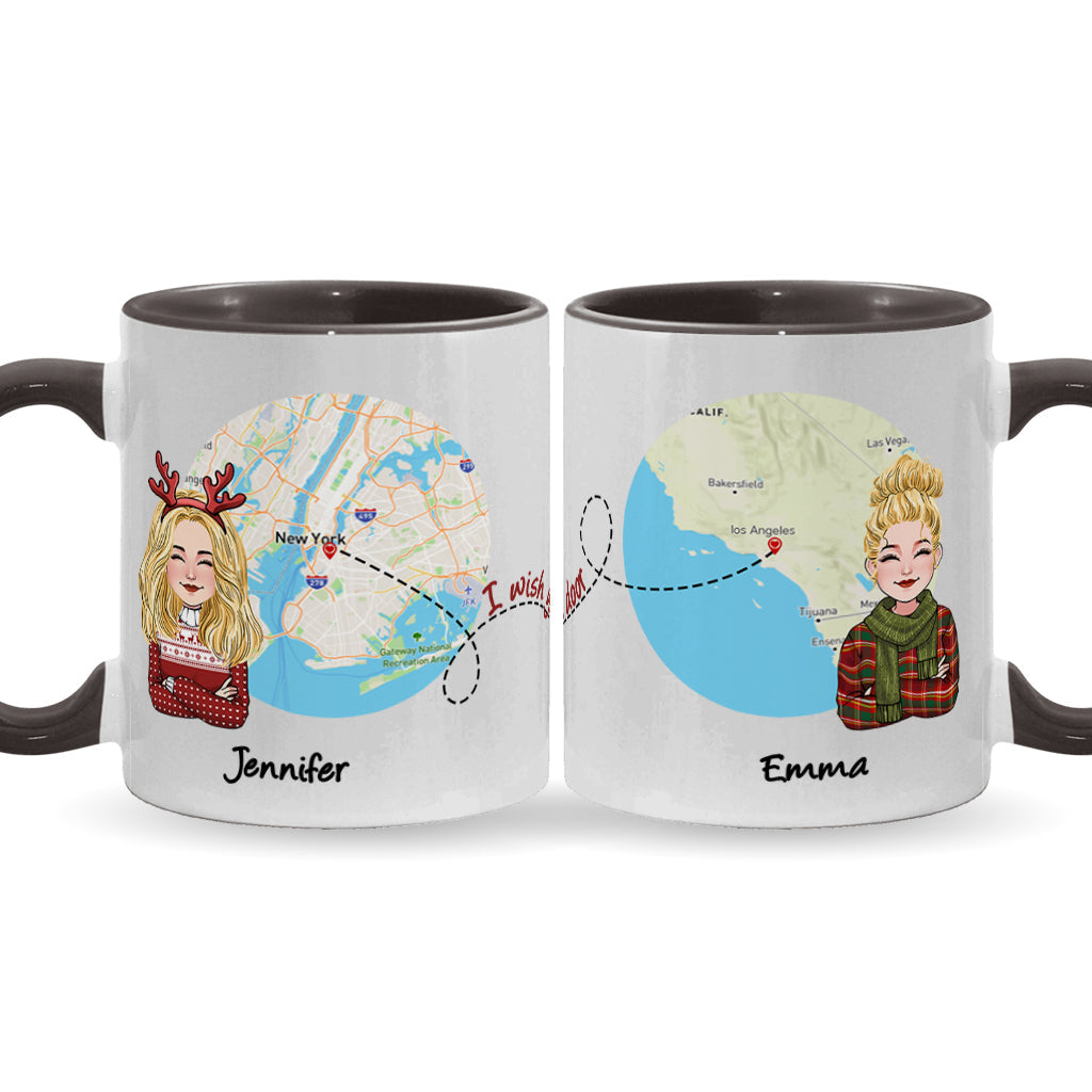 Mug personnalisé « J'aimerais que tu sois ma voisine » -