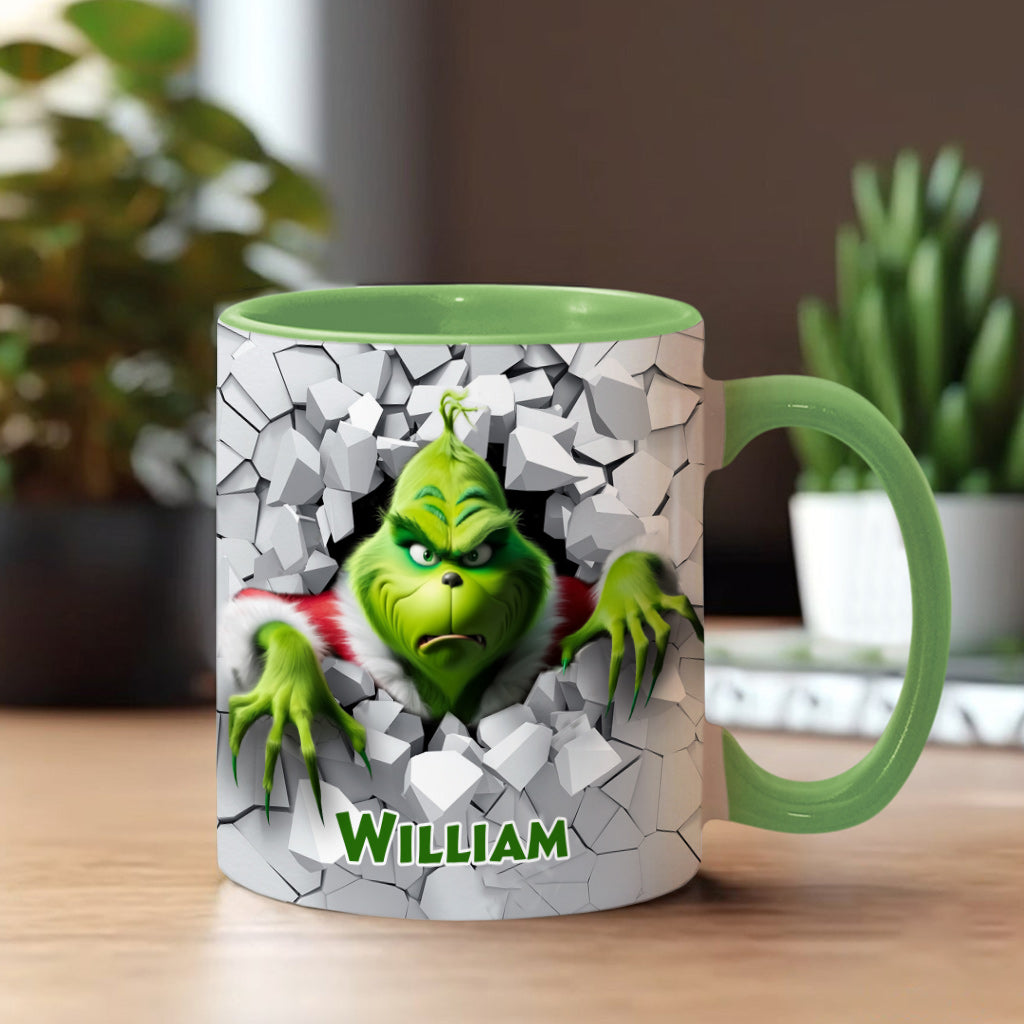 Merry Christmas - Personalized Stole Christmas Accent Mug