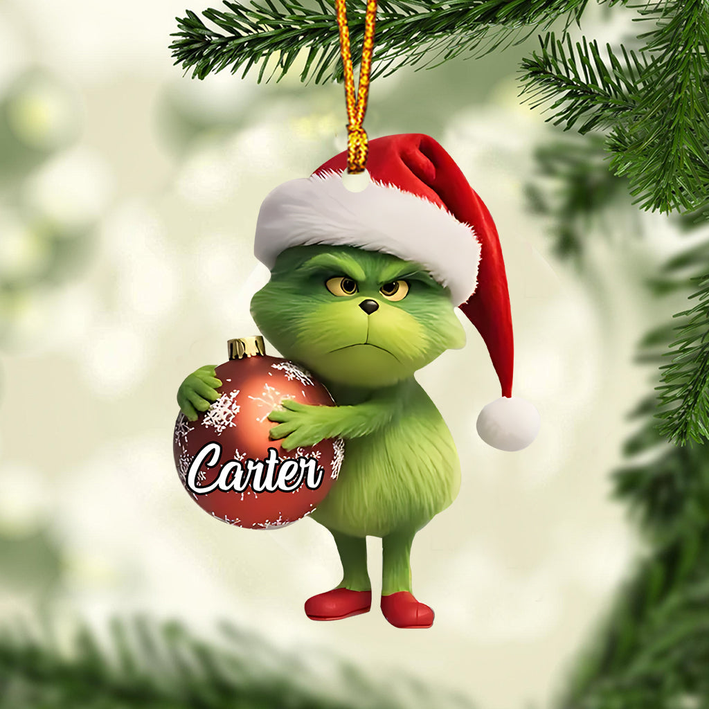 Adorable personnage vert - Étole de Noël personnalisée