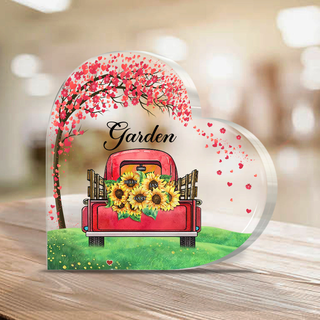 Le jardin de grand-mère - Plaque acrylique personnalisée pour la fête des mères