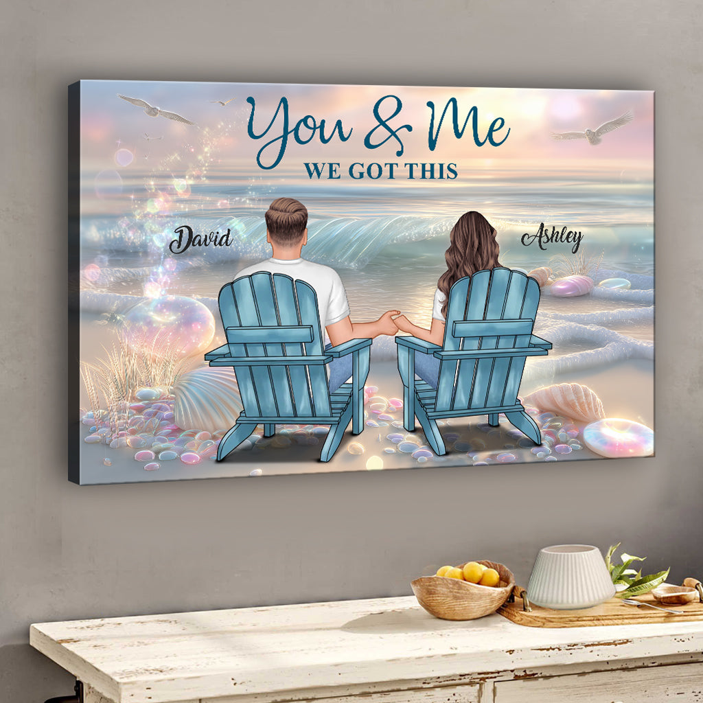 Toi et moi, on gère - Toile et affiche personnalisées pour couples