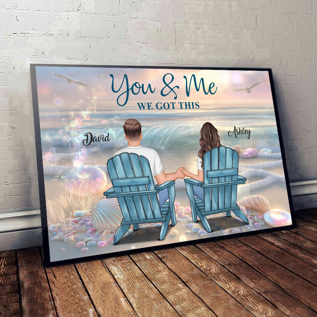 Toi et moi, on gère - Toile et affiche personnalisées pour couples