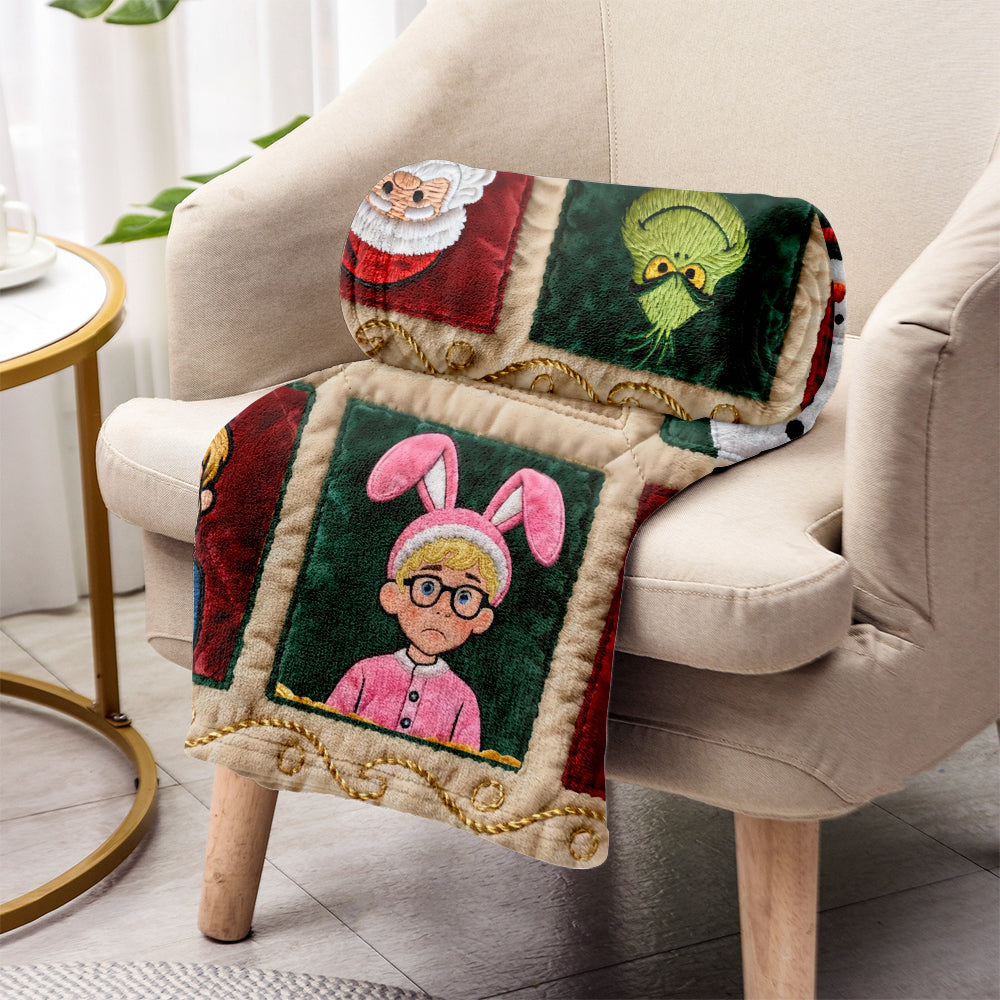 Christmas Movie Watching Blanket - Personalized Blanket