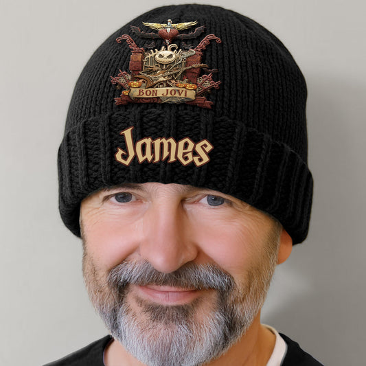 Livin' on a Nightmare Prayer - Personalisierte King of Rock and Roll Beanie-Mütze