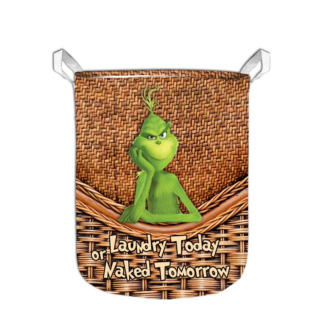 Laundry Today - Stole Christmas Storage Basket With 3D Pattern Print