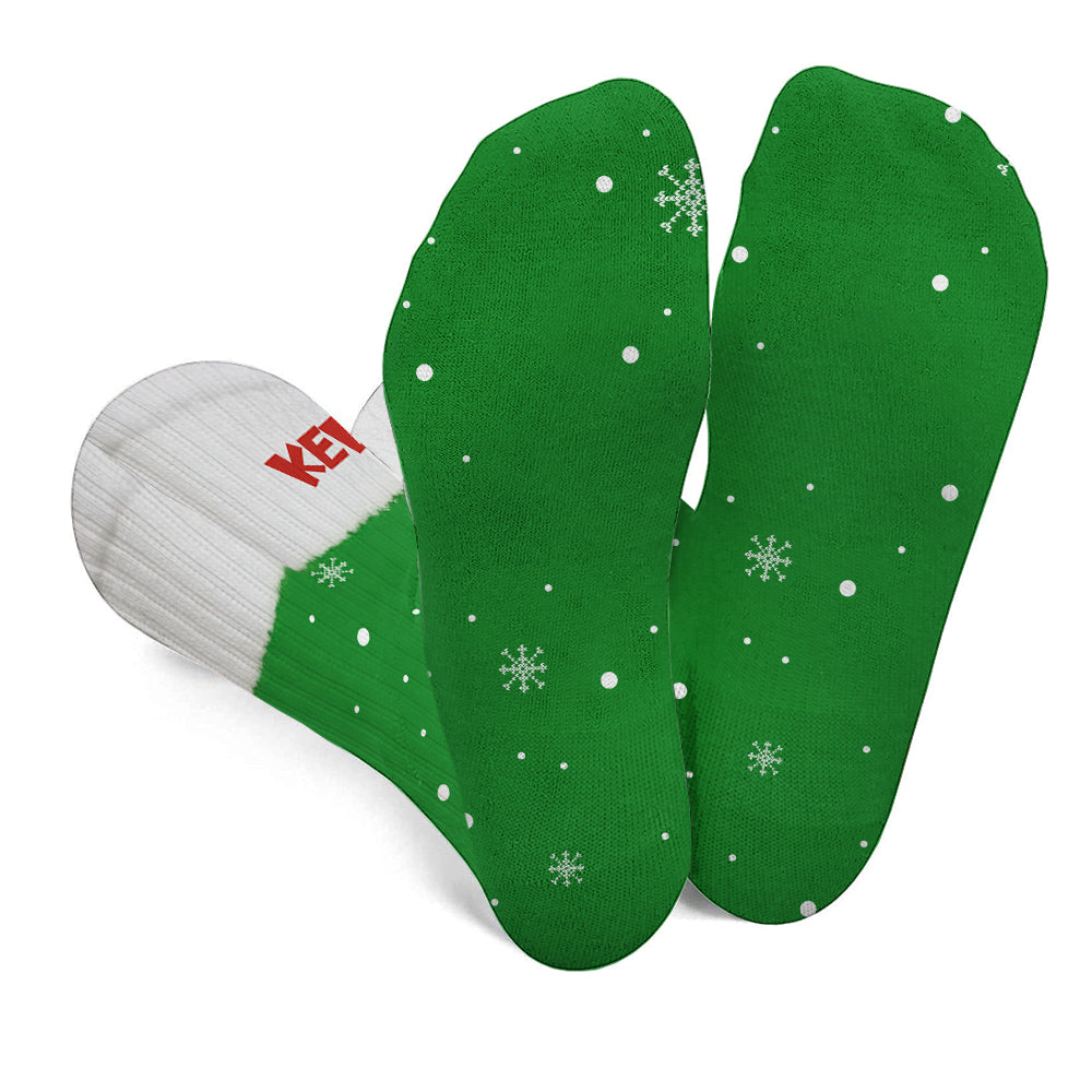 Green Monster - Personalisierte Weihnachtssocken mit Stola