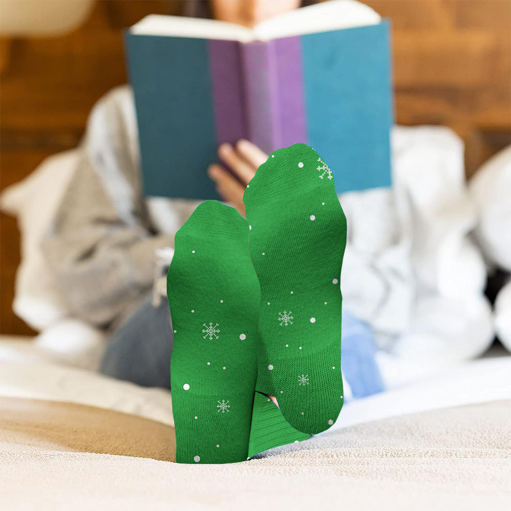 Green Monster - Personalisierte Weihnachtssocken mit Stola