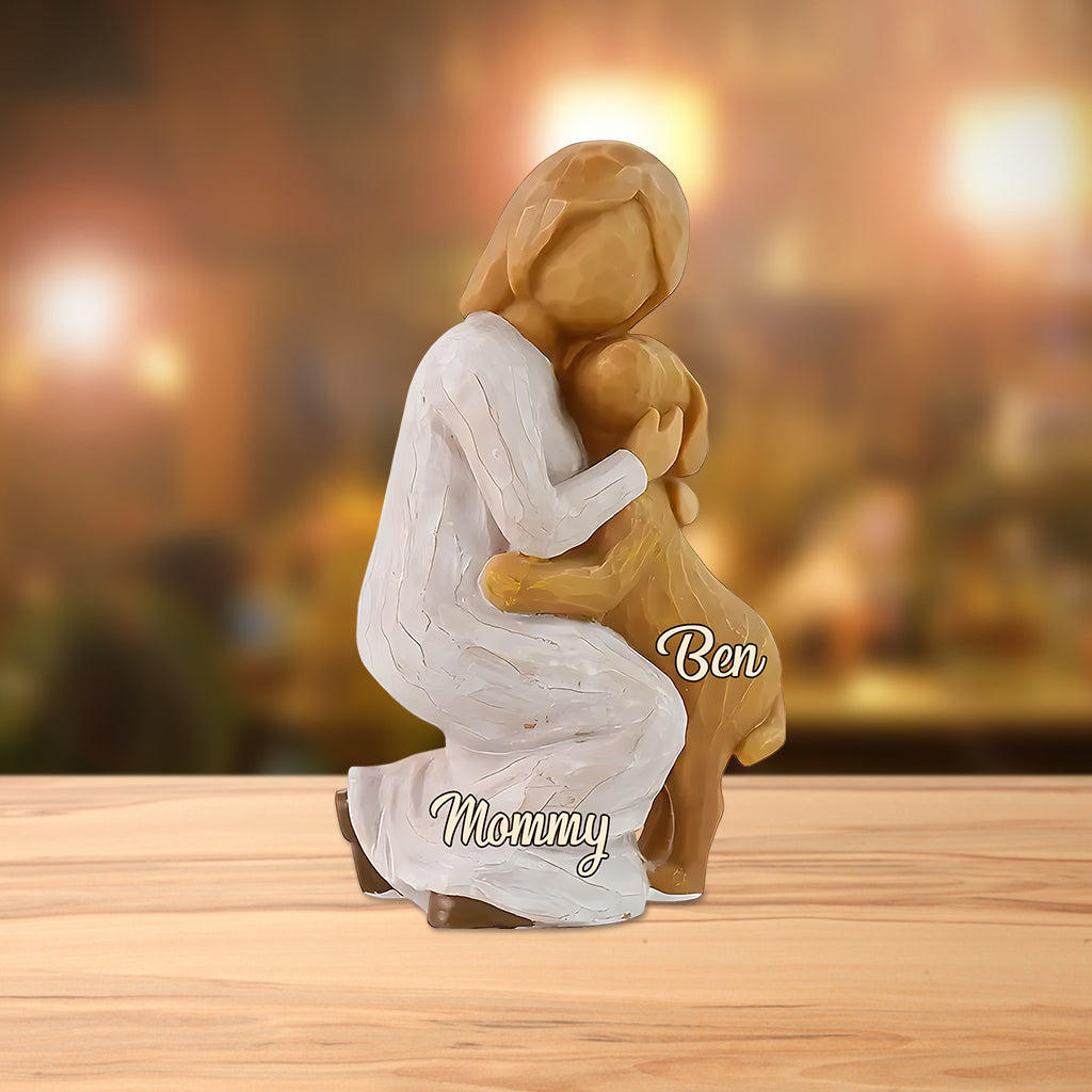 Hundemama – Personalisierte Acrylplakette in Hundeform