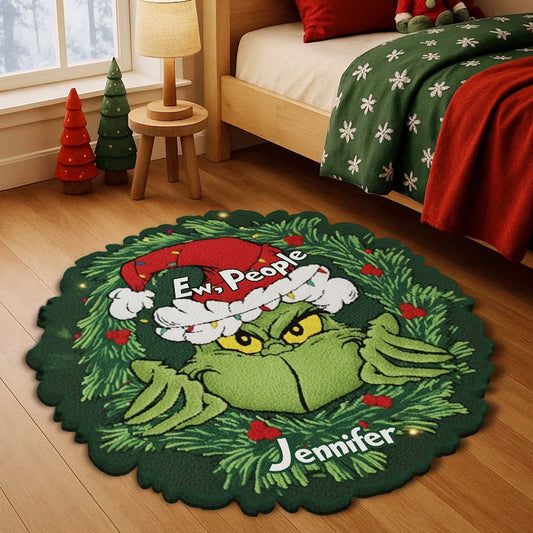 Igitt, Leute – Personalisierter, rutschfester, getufteter Weihnachtsstola-Teppich