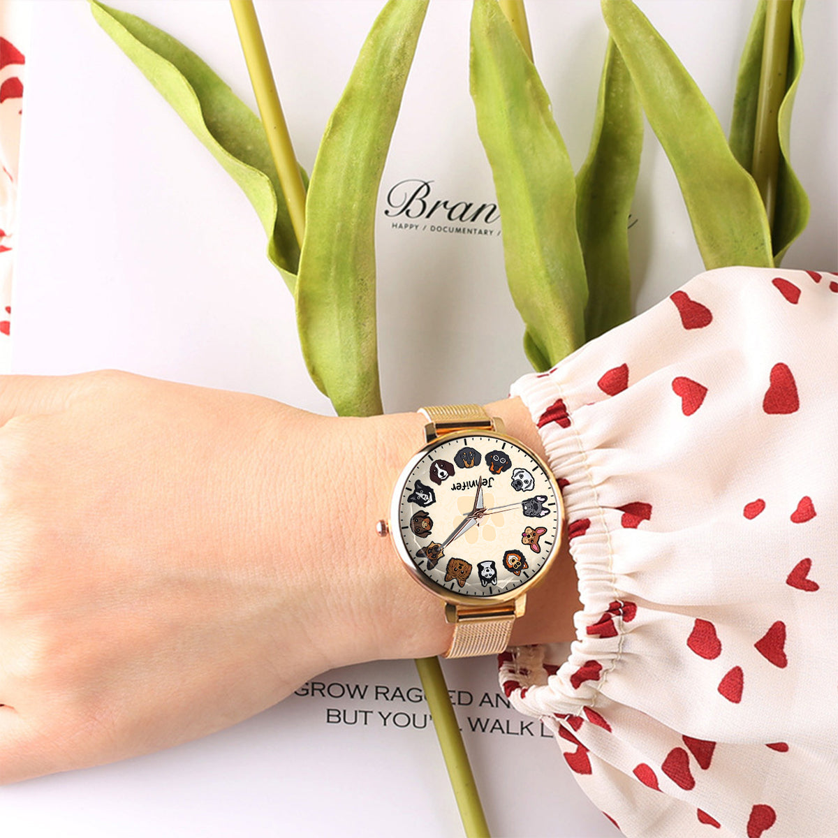 Just A Girl Who Loves Dogs - Personalized Dog Women Hand Watch