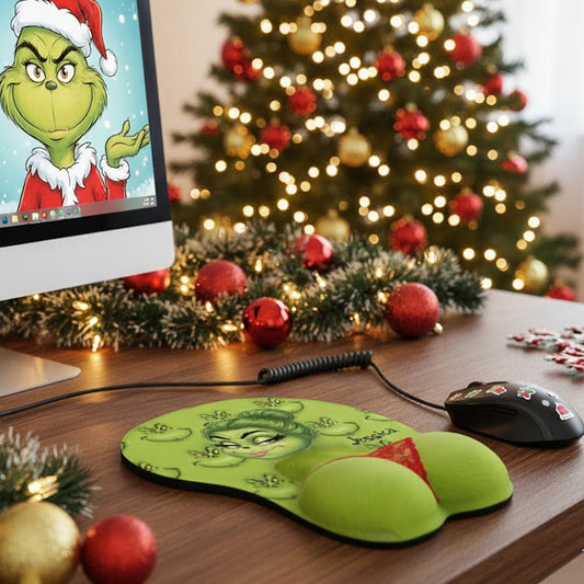 Green Creature Christmas Movie - Personalized Stole Christmas 3D Mouse Pad