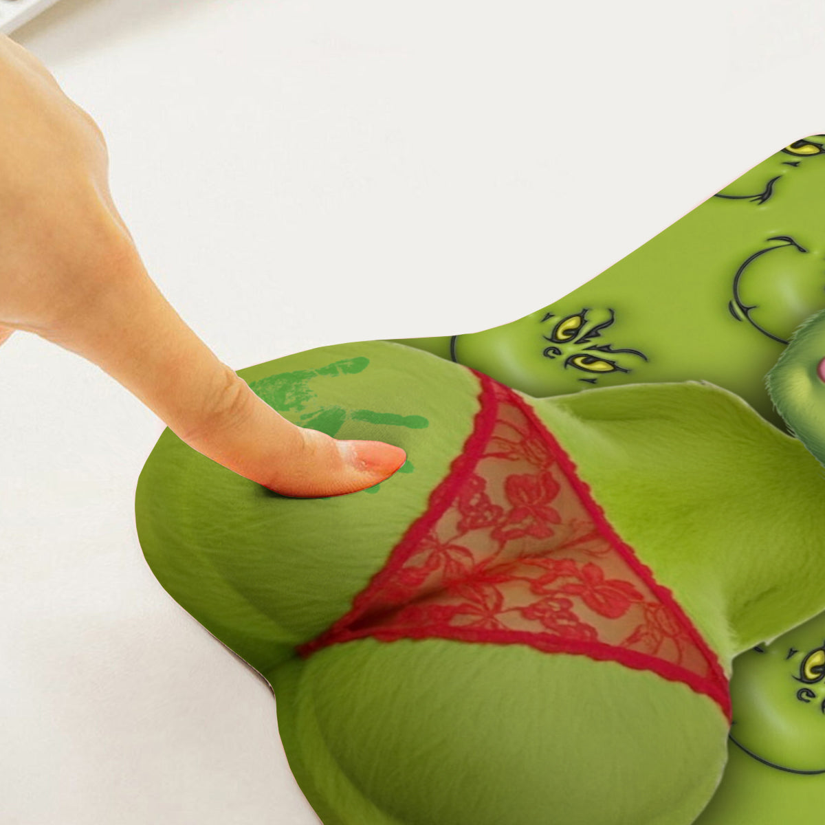 Green Creature Christmas Movie - Personalized Stole Christmas 3D Mouse Pad