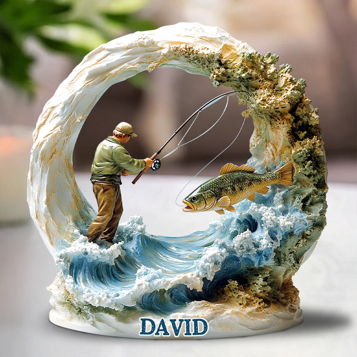 La vie de pêche - Plaque acrylique personnalisée sur le thème de la pêche
