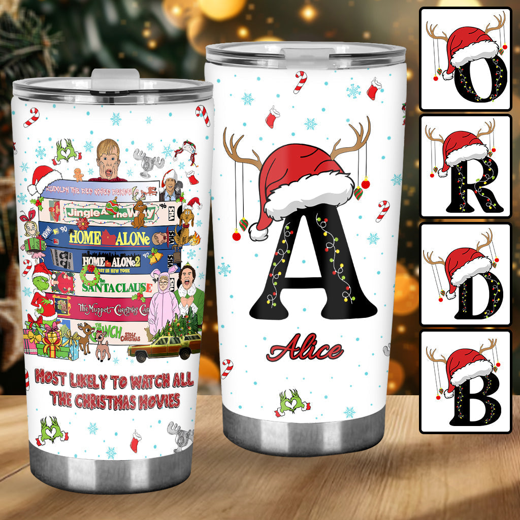 Wer schaut am ehesten alle Weihnachtsfilme? - Personalisierter Weihnachtsbecher