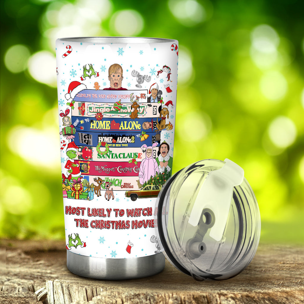 Wer schaut am ehesten alle Weihnachtsfilme? - Personalisierter Weihnachtsbecher