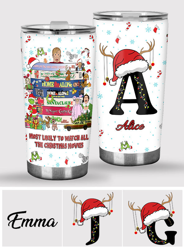 Wer schaut am ehesten alle Weihnachtsfilme? - Personalisierter Weihnachtsbecher