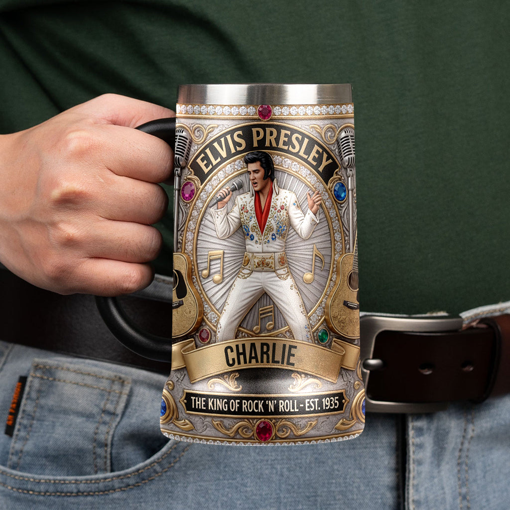Burning Love - Personalized King of Rock and Roll Beer Stein