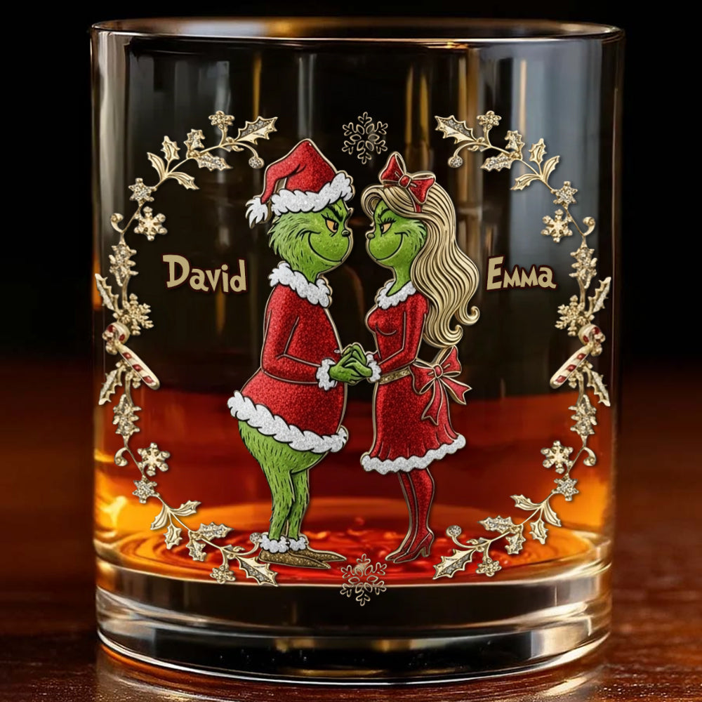 Ich liebe dich – Personalisierte Stola, Weihnachtswhiskyglas