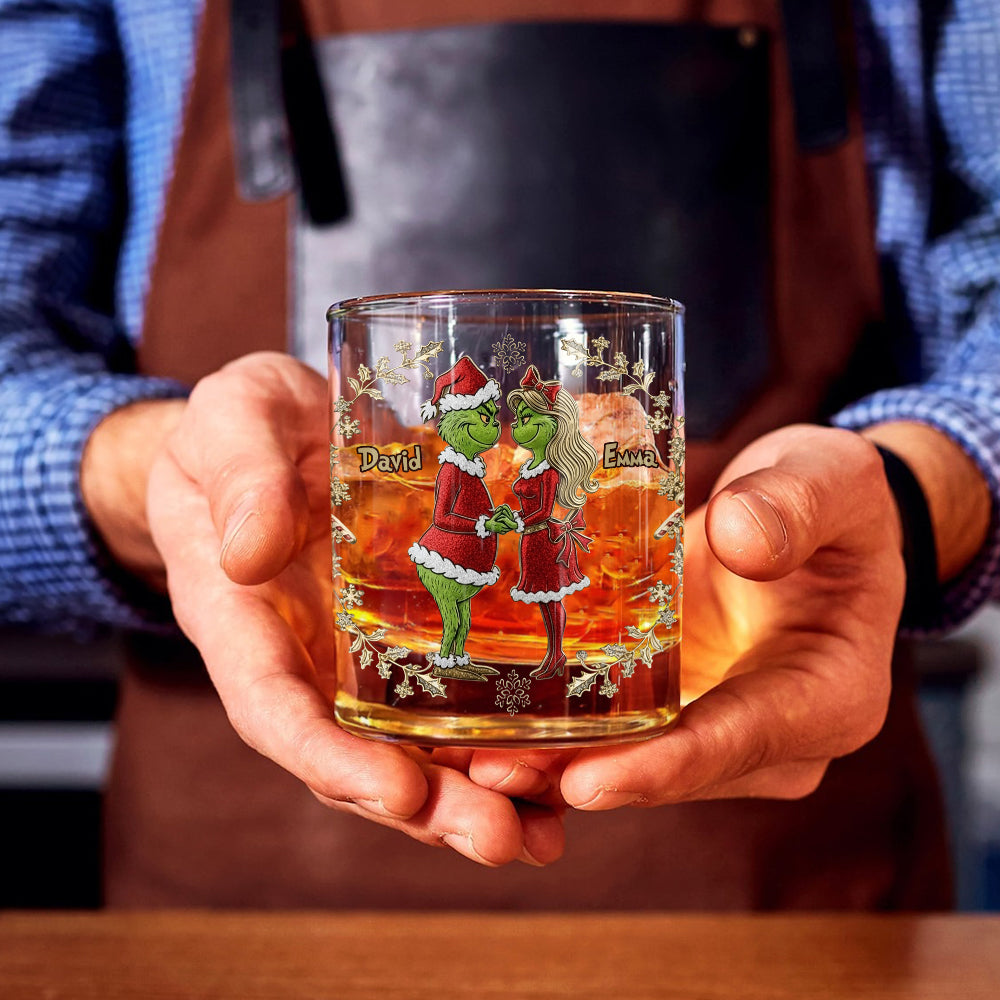 Ich liebe dich – Personalisierte Stola, Weihnachtswhiskyglas