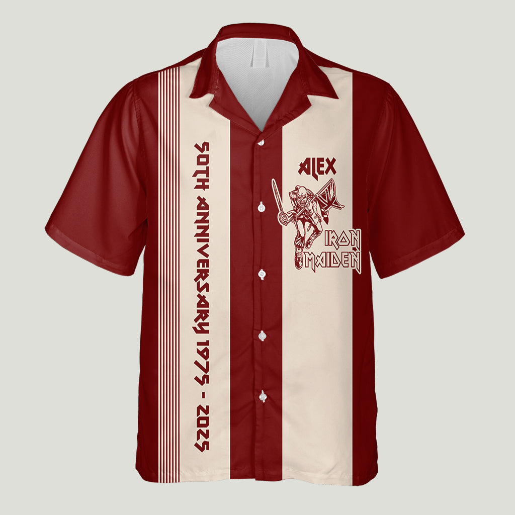 50th Anniversary - Personalized Music Band Hawaiian Shirt