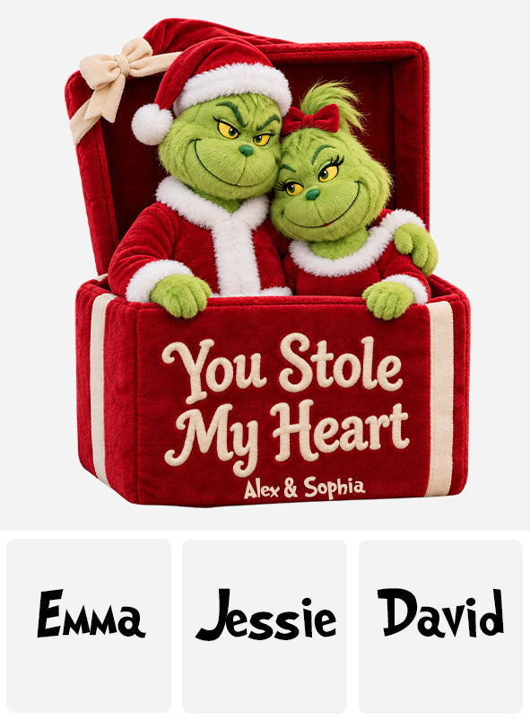 Couple Gift - Personalized Stole Christmas Premium Faux Fur Pillow