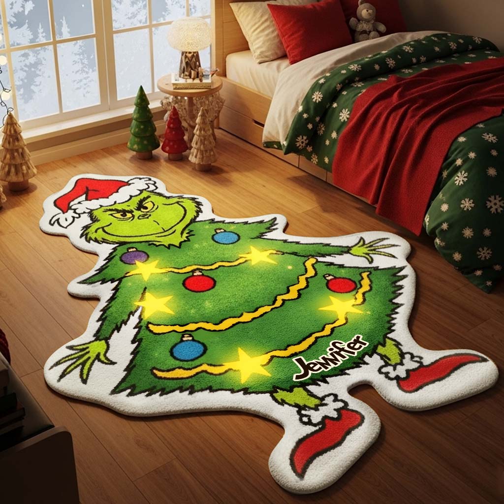 Joyeux Noël - Étole de Noël personnalisée Tapis touffeté antidérapant