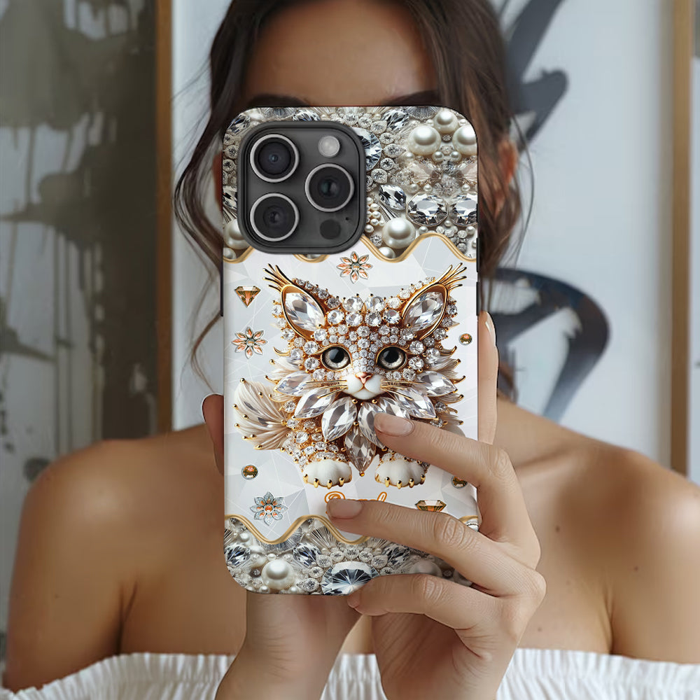 Coque de téléphone personnalisée avec motif chat persan « Love Persian Cat »