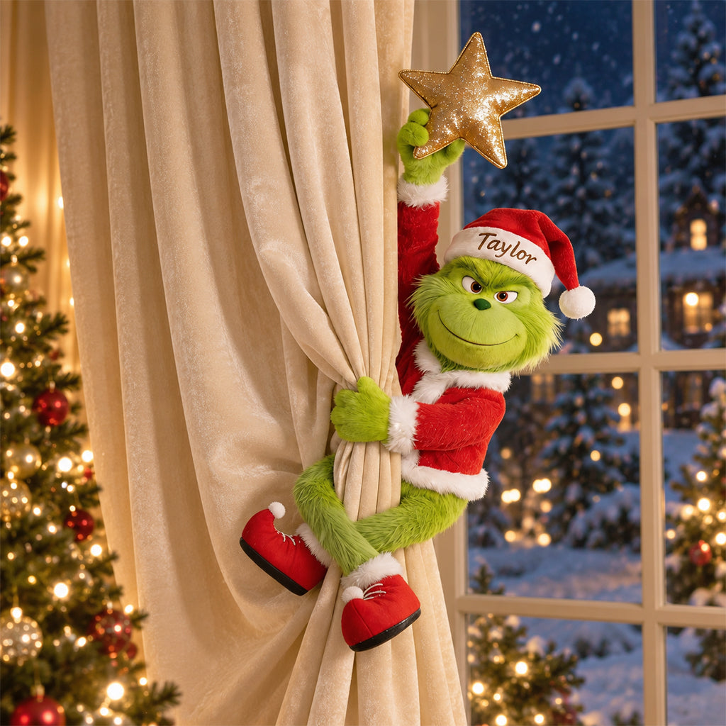 Merry Grinchmas - Personalized Stole Christmas Posable Plush Doll
